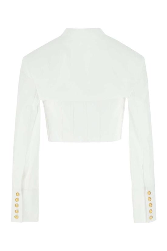  발망 셔츠 YF0HQ000CC52 0FA WHITE - BALMAIN