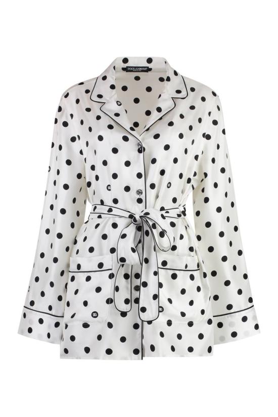 24FW 돌체앤가바나 블라우스 F5I89TIS1VI HWZRN WHITE