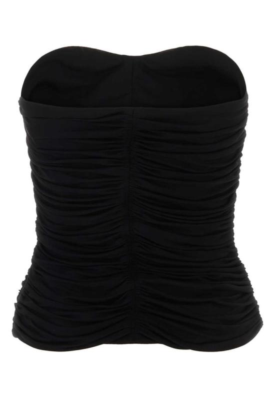  생로랑 블라우스 753703Y5F63 1000 Black - SAINT LAURENT