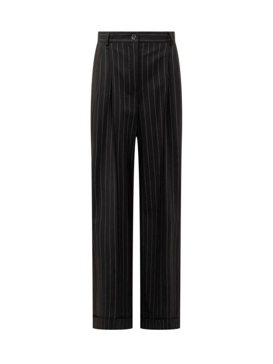 24FW 돌체앤가바나 스트레이트 팬츠 FTBMPTFRBDK S8051 Black