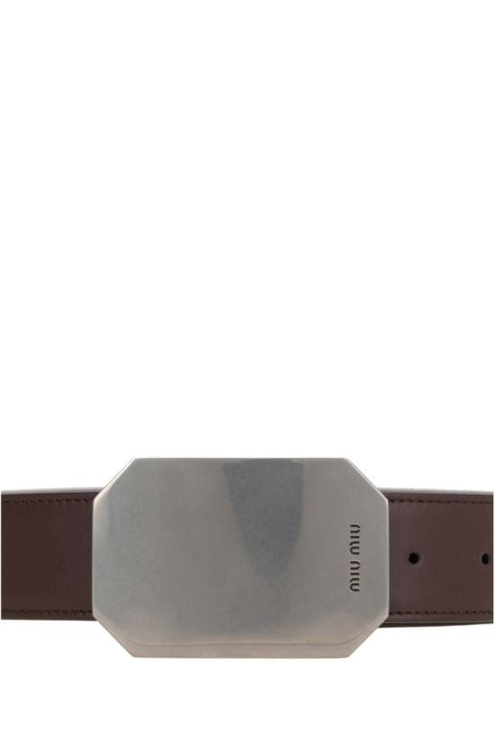 25SS 미우미우 레귤러 벨트 5CC6132C9Q F0NBL BROWN - MIU MIU