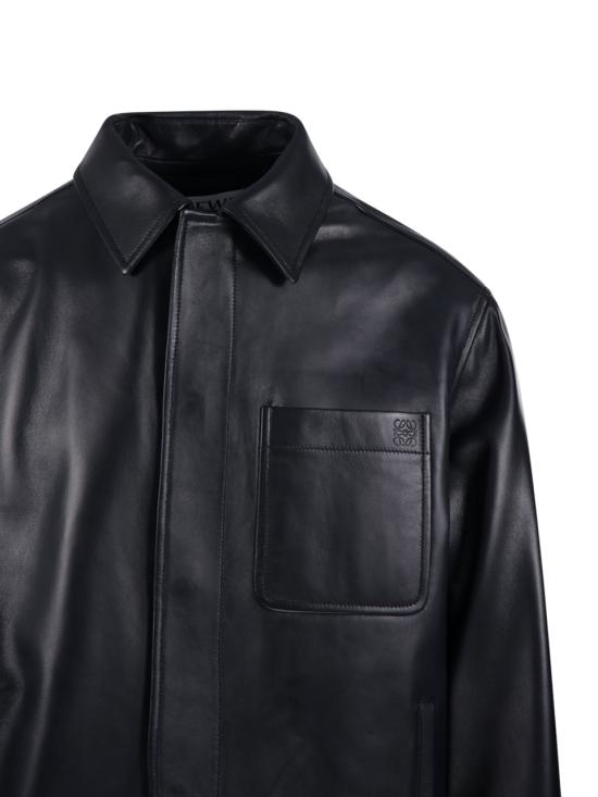 25FW 로에베 가죽 자켓 H526Y31L47 1100 BLACK - LOEWE