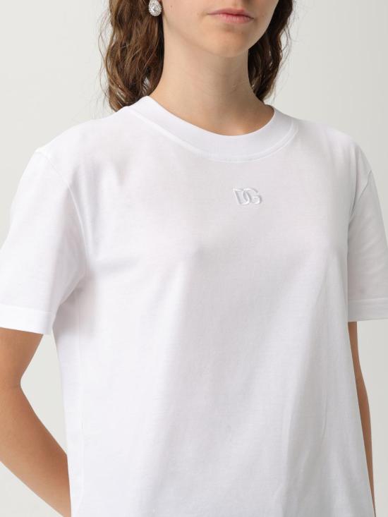 25FW 돌체앤가바나 반팔 티셔츠 F8V42ZGDC9C W0800 White - DOLCE & GABBANA