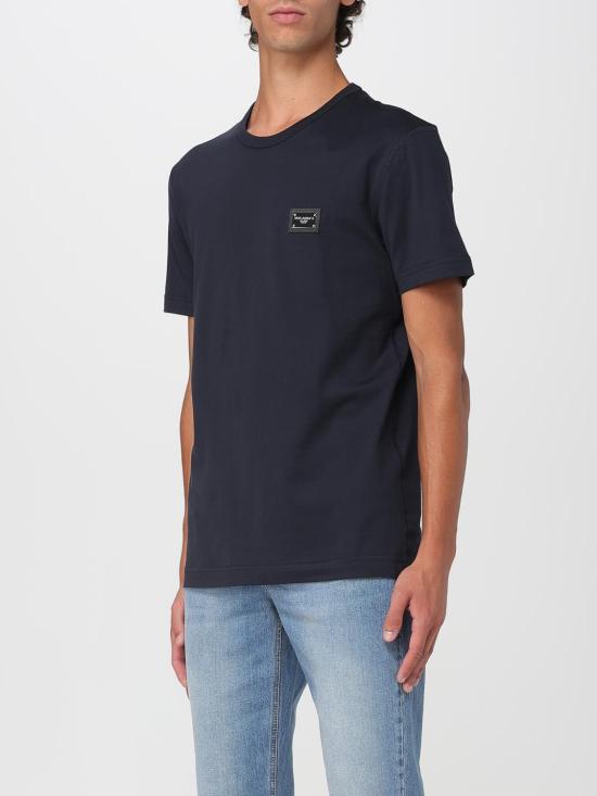 25FW 돌체앤가바나 반팔 티셔츠 G8PT1TG7F2I B0665 Blue - DOLCE & GABBANA