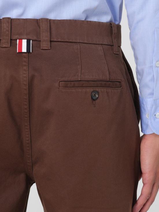 25FW 톰브라운 스트레이트 팬츠 MTU335WF0576 210 Brown - THOM BROWNE