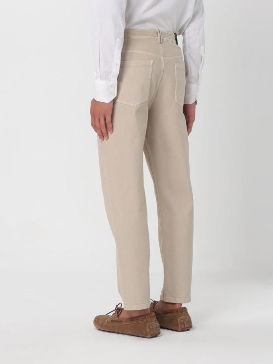 25FW 브루넬로 쿠치넬리 스트레이트 팬츠 MP057P5319 C4278 Grey - BRUNELLO CUCINELLI