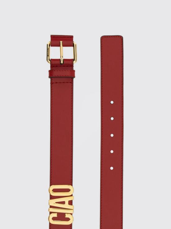 25SS 모스키노 레귤러 벨트 MC6002PP1MOI0 500 Red - MOSCHINO
