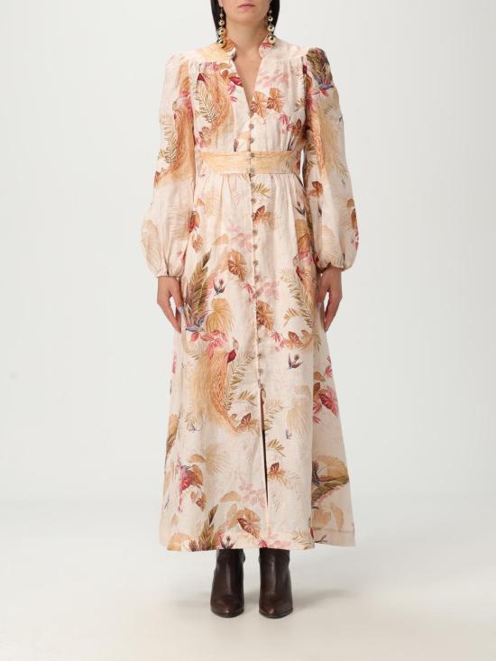 25FW 짐머만 롱 원피스 5146DSS253 CRMPLMFLO White