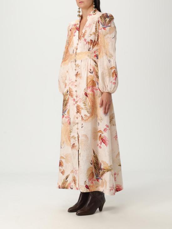 25FW 짐머만 롱 원피스 5146DSS253 CRMPLMFLO White - ZIMMERMANN