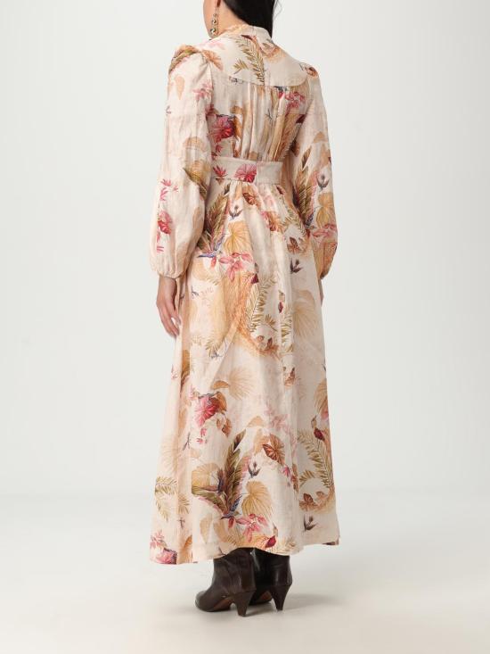 25FW 짐머만 롱 원피스 5146DSS253 CRMPLMFLO White - ZIMMERMANN