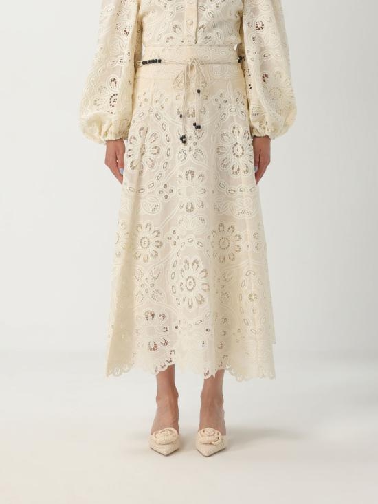 25FW 짐머만 롱 스커트 4248SSS251 IVO White