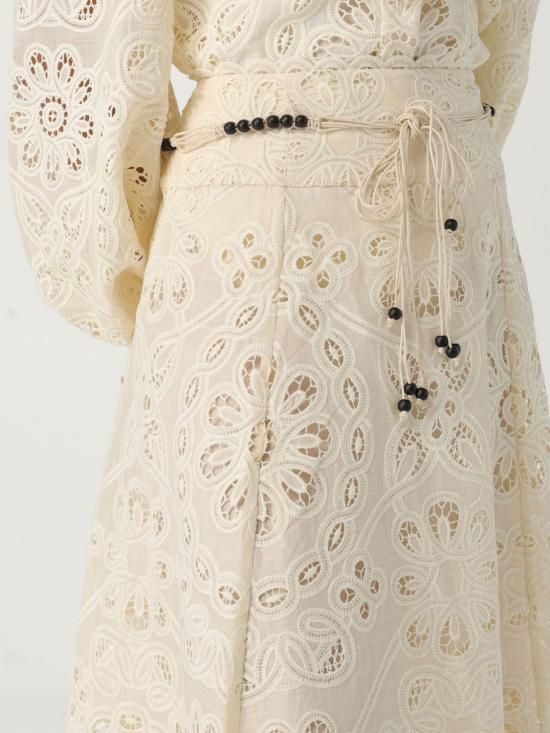 25FW 짐머만 롱 스커트 4248SSS251 IVO White - ZIMMERMANN