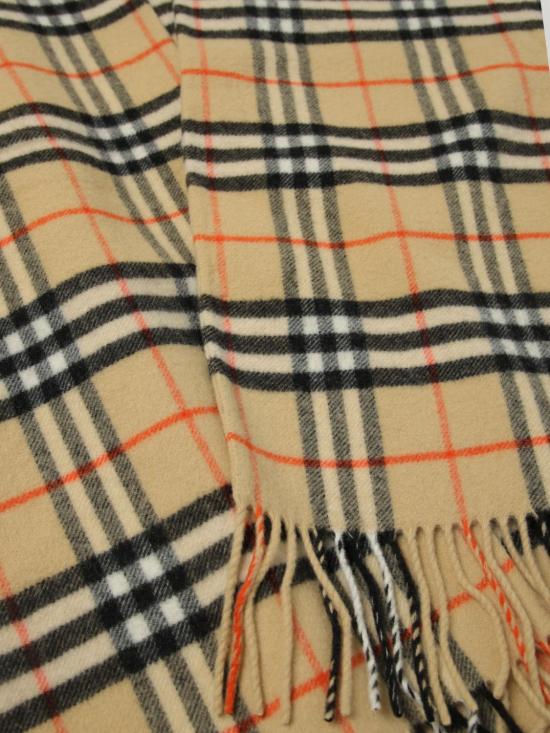 25FW 버버리 체크 울 캐시미어 케이프 8102992 Beige - BURBERRY