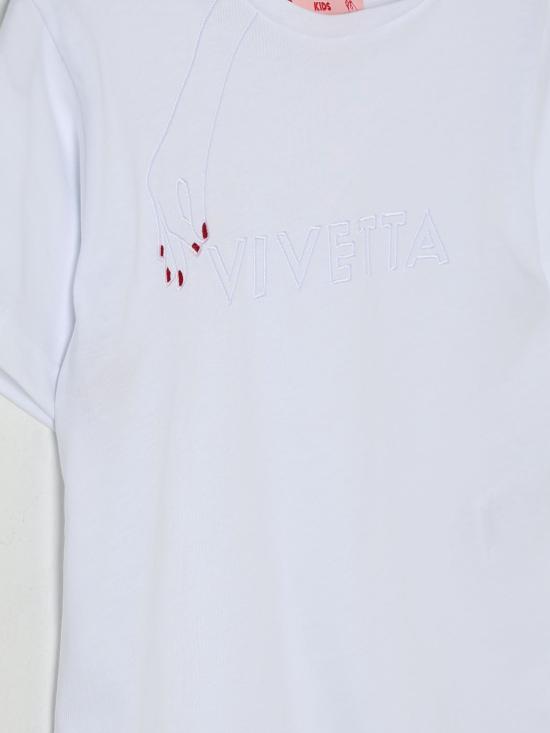 25SS [키즈] 비베타 티셔츠 VE2516 B White - VIVETTA