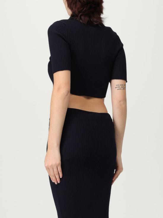 25FW 쿠레쥬 폴로 티셔츠 125MPO046FI0001 7075 Blue - COURREGES