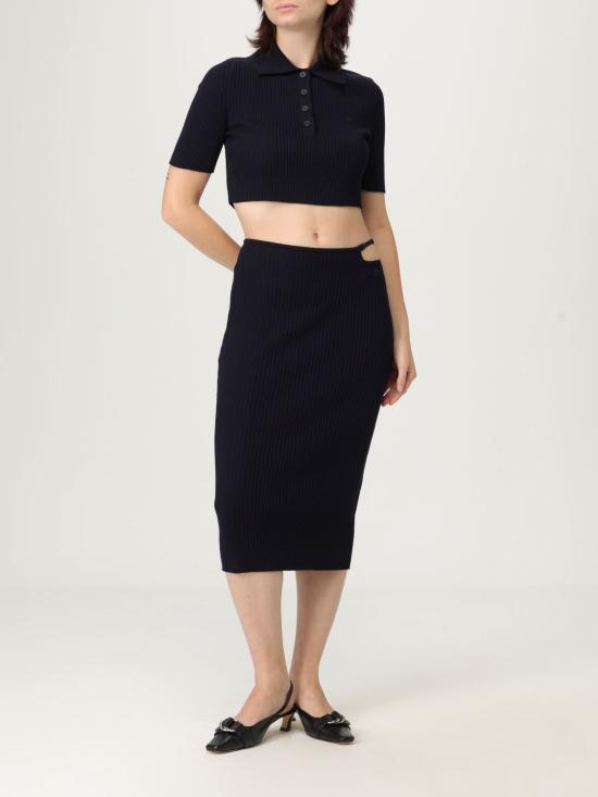 25FW 쿠레쥬 폴로 티셔츠 125MPO046FI0001 7075 Blue - COURREGES