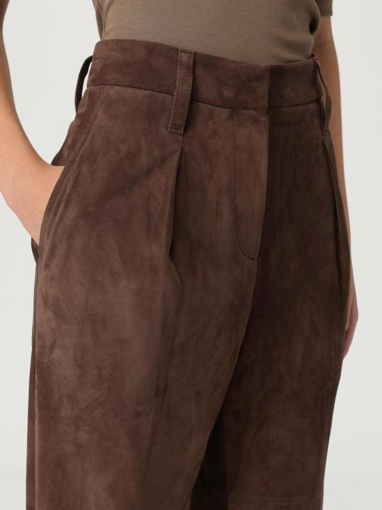 25FW 브루넬로 쿠치넬리 스트레이트 팬츠 MPCLFP8363 C1129 Brown - BRUNELLO CUCINELLI