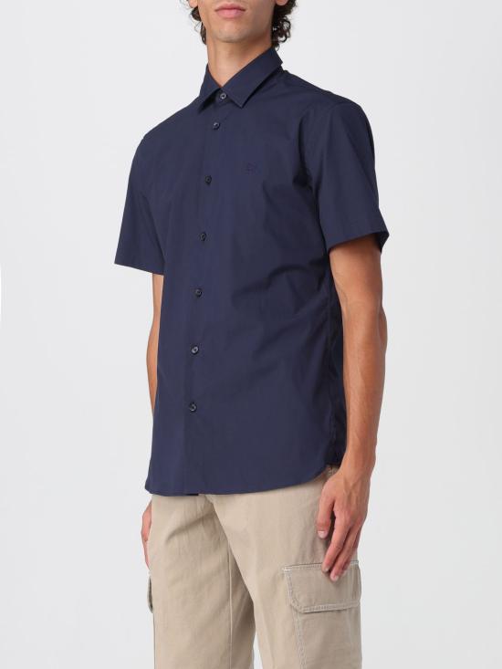 25FW 버버리 스트레치 코튼 셔츠  8079595 Navy - BURBERRY