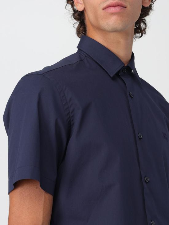 25FW 버버리 스트레치 코튼 셔츠  8079595 Navy - BURBERRY