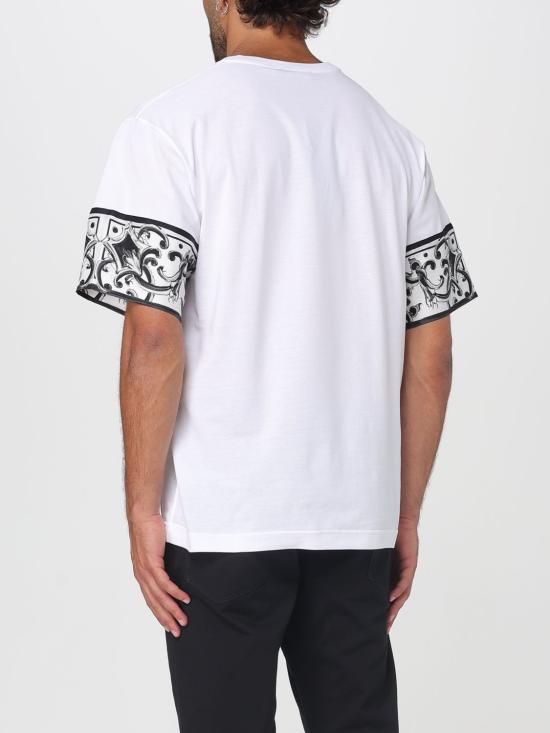 25FW 돌체앤가바나 반팔 티셔츠 G8SB2TG7O8Y W0800 White - DOLCE & GABBANA