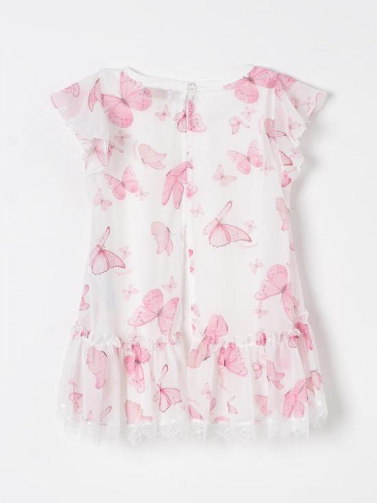 25FW [키즈] 모나리자 탑 71E3005620 0190 Yellow Cream - MONNALISA