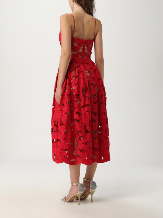 25FW 셀프 포트레이트 롱 원피스 PF25013MR Red - SELF PORTRAIT