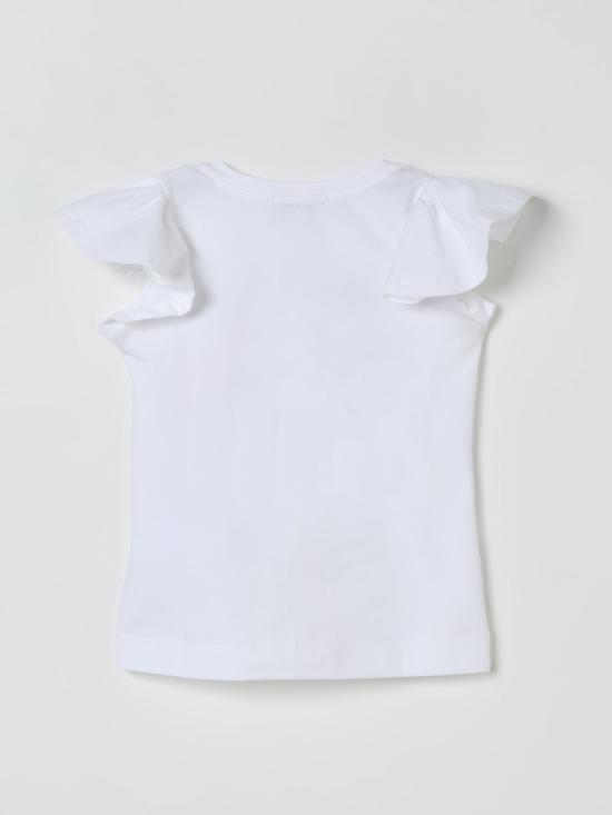 25FW [키즈] 모나리자 티셔츠 11E6185202 0099 White - MONNALISA