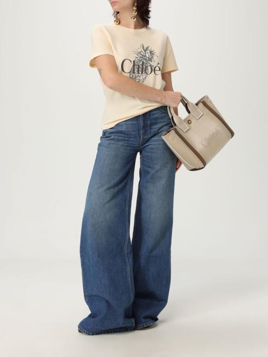 25FW 끌로에 반팔 티셔츠 CH25AJH11170 6H1 Pink - CHLOE