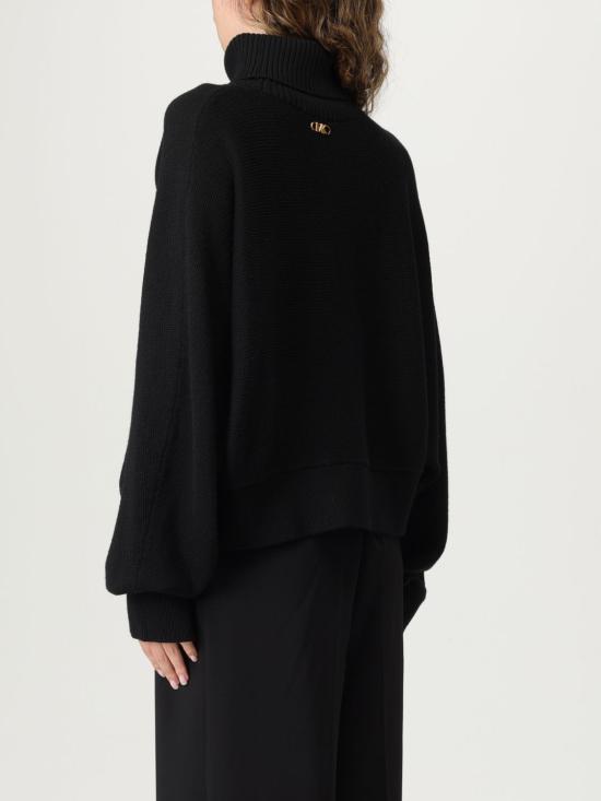 25FW 마이클 코어스 터틀넥 MT5617UF2G 001 Black - MICHAEL KORS