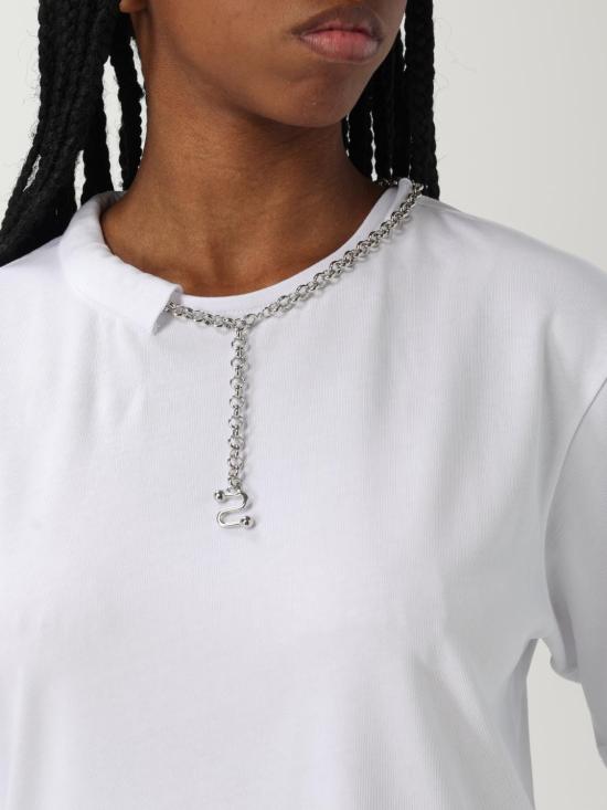 25FW 스포트막스 반팔 티셔츠 2522946025600 001 White - SPORTMAX