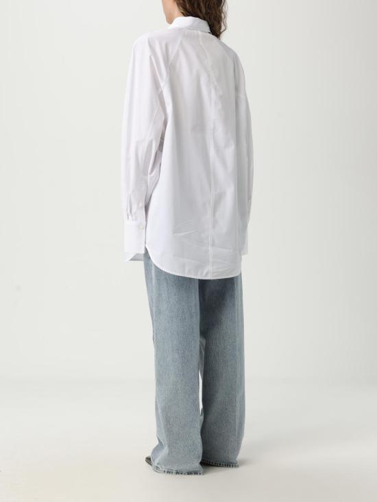 25FW 토템 셔츠 253WRT0515FB0226 047 White - TOTEME