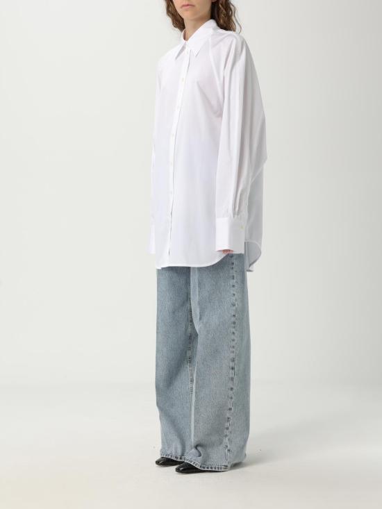 25FW 토템 셔츠 253WRT0515FB0226 047 White - TOTEME