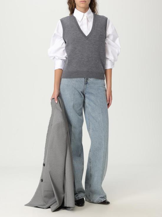 25FW 토템 셔츠 253WRT0515FB0226 047 White - TOTEME