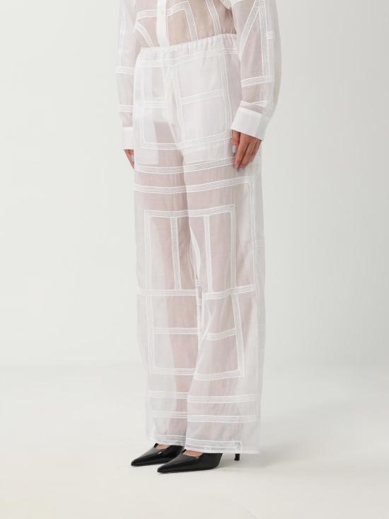 25FW 토템 팬츠 253WRB0316FB0441 047 White - TOTEME