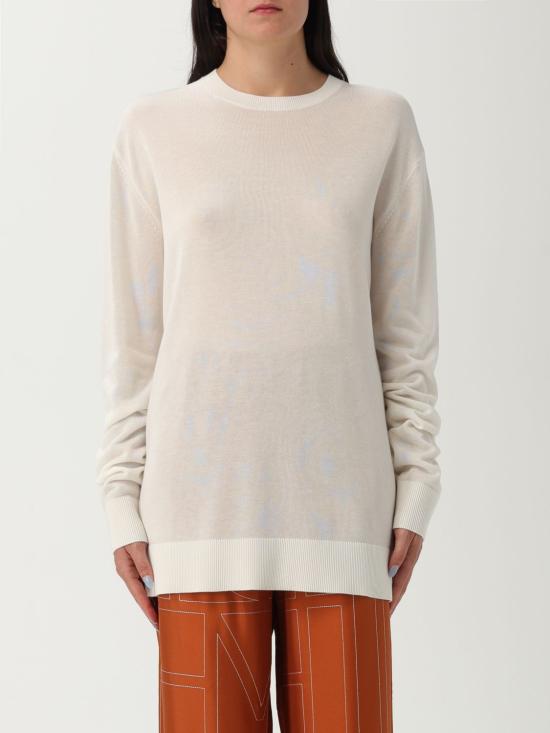 25FW 토템 스웨터 253WRT0604YA0079 047 White