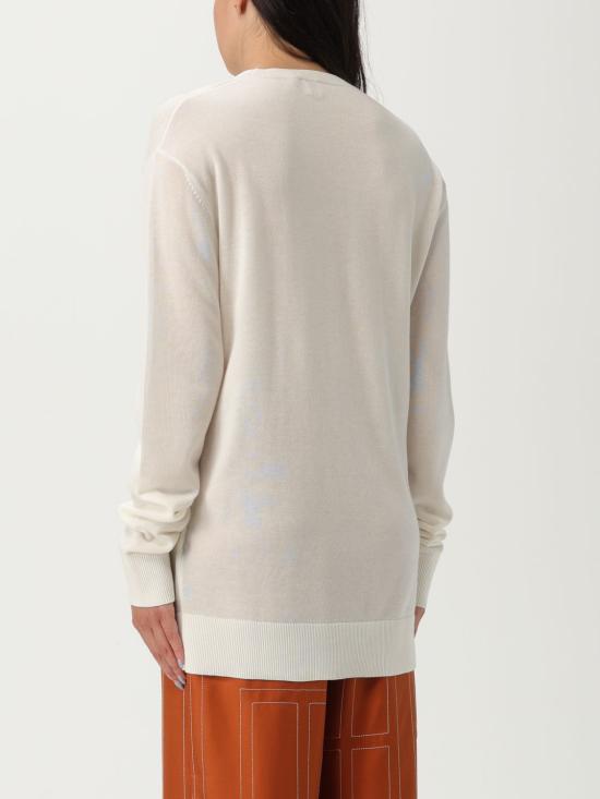 25FW 토템 스웨터 253WRT0604YA0079 047 White - TOTEME