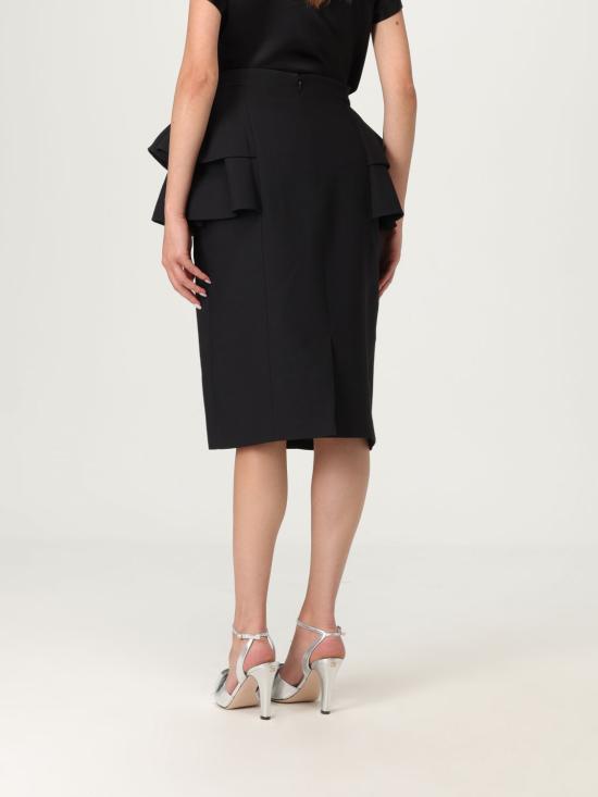 25FW 발렌티노 가라바니 미디 스커트 7B3RADJ51CF 0NO Black - VALENTINO GARAVANI