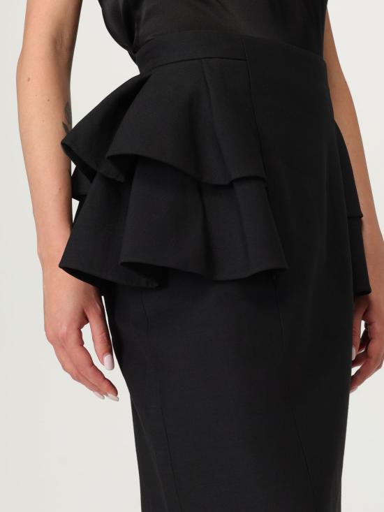 25FW 발렌티노 가라바니 미디 스커트 7B3RADJ51CF 0NO Black - VALENTINO GARAVANI