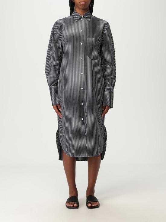25FW 토템 롱 원피스 253WRD0201FB0436 046 Black