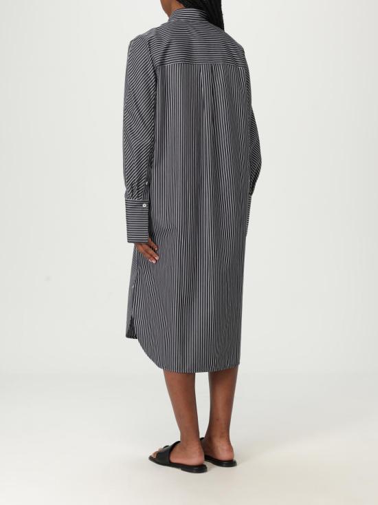 25FW 토템 롱 원피스 253WRD0201FB0436 046 Black - TOTEME