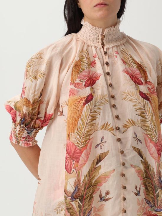 25FW 짐머만 블라우스 4556TSS253 CRMPLMFLO Multicolor - ZIMMERMANN