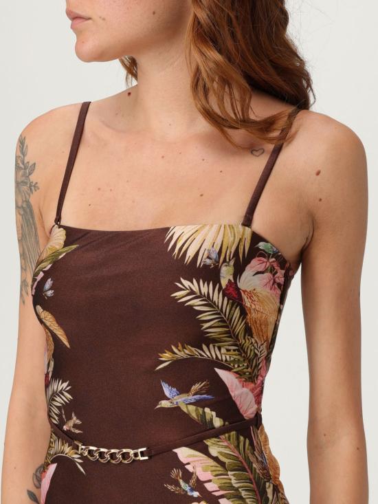 25FW 짐머만 원피스 수영복 4258WSS253 BURPLMFLO Brown - ZIMMERMANN