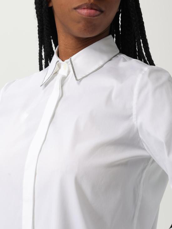 25FW 브루넬로 쿠치넬리 셔츠 MP091MA606 C159 White - BRUNELLO CUCINELLI