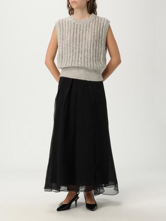 25FW 브루넬로 쿠치넬리 베스트 MGN364300 CFE47 Pearl - BRUNELLO CUCINELLI