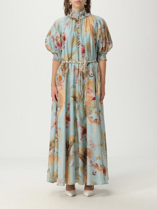 25FW 짐머만 롱 원피스 4554DSS253 AQPLMFLO Blue