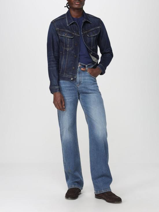 25FW 톰포드 반팔 티셔츠 JCS004JMT012 HB416 Blue - TOMFORD