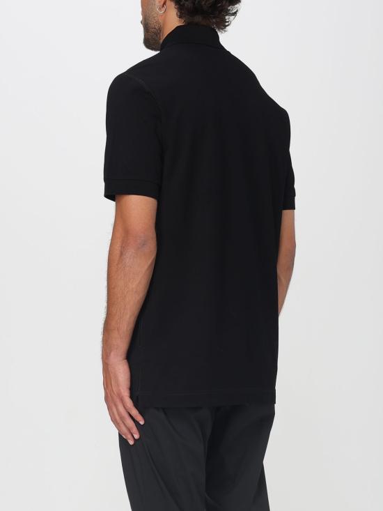 25FW 돌체앤가바나 로고 태그 코튼 폴로 셔츠 G8PL4TG7F2H N0000 Black - DOLCE & GABBANA
