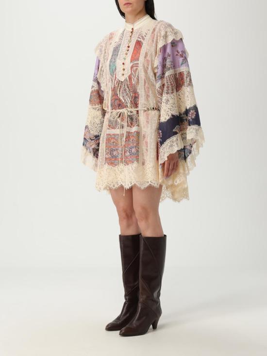 25FW 짐머만 숏 원피스 3308DSS251 SPLI Multicolor - ZIMMERMANN