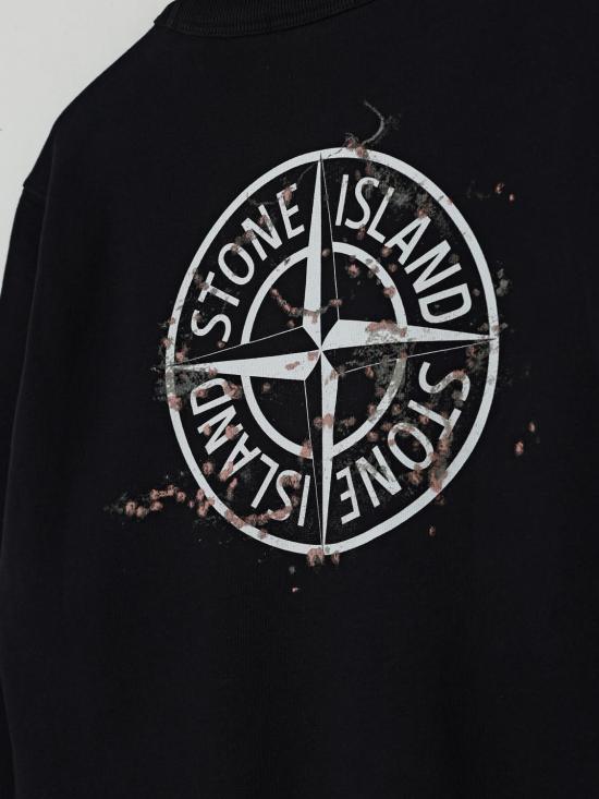 25FW [키즈] 스톤 아일랜드 풀오버 6100015S0268 V0029 Black - STONE ISLAND