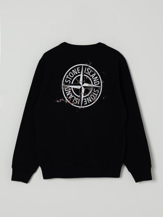 25FW [키즈] 스톤 아일랜드 풀오버 6100015S0268 V0029 Black - STONE ISLAND